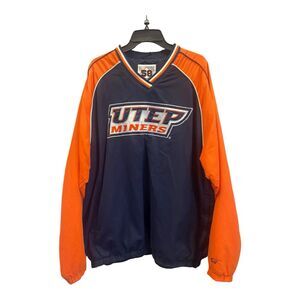 58 Sports University of Texas El Paso UTEP Miners Pullover Jacket Men's XL